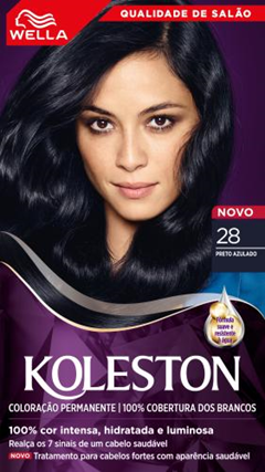 Tinta Koleston Kit 28 Preto Azulado Wella