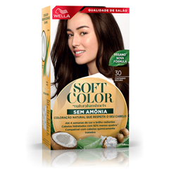Tintura Soft Color Kit 30 Castanho Escuro Wella