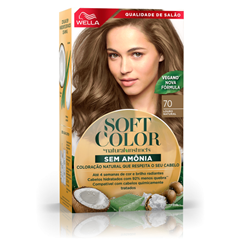 Tintura Soft Color Kit 70 Louro Natural Wella