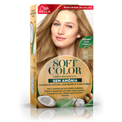 Tintura Soft Color Kit 80 Louro Claro Wella