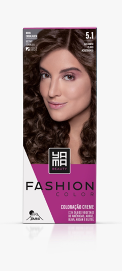 Tinta Yama Fashion Kit Color 5.1 Castanho Claro Acinzentado