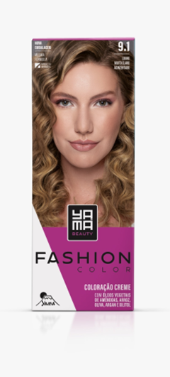 Tinta Yama Fashion Kit Color 9.1 Louro Muito Claro Acinzentado