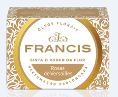 Sabonete Barra Francis Classico Branco 12x90g Flora