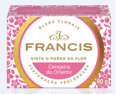 Sabonete Barra Francis Classico Rosa 12x90g Flora