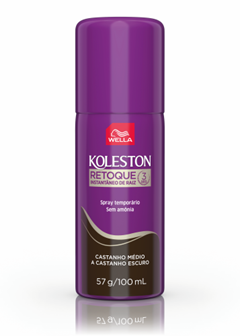 Retoque Spray Instantâneo De Raiz Koleston Castanho Escuro 57g/100ml Wella