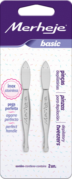 Pinças Depilatórias Merheje Basic C/02