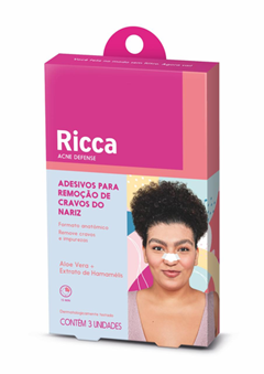 Adesivo  Para Cravos Ricca Nariz Com 3 Unidades Belliz