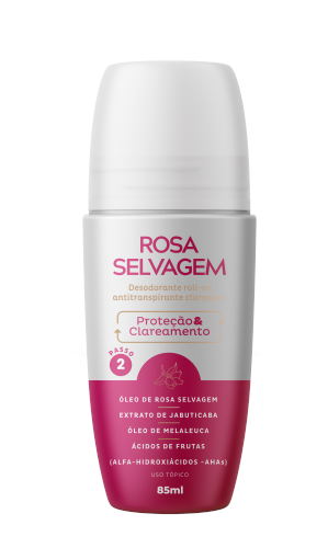 Desodorante Rollon Rosa Selvagem Clareador 85ml | DCA Distribuidora
