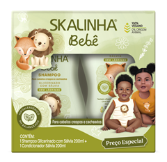 Kit Skalinha (Shampoo E Condicionador) Bebe Salvia 200ml Skala