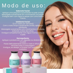 Kit Glance Care (Demaquilante/Sabonte/Esfoliante) Rare Way 180ml
