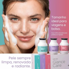 Kit Glance Care (Demaquilante/Sabonte/Esfoliante) Rare Way 180ml