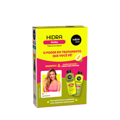 Kit Salon Line Hidra (Shampoo+Condicionador) Explosão De Melão 3 Em 1 300ml