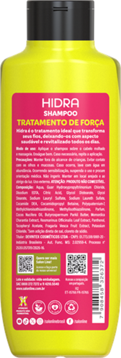Kit Salon Line Hidra (Shampoo+Condicionador) Explosão De Melão 3 Em 1 300ml