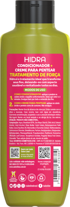 Kit Salon Line Hidra (Shampoo+Condicionador) Explosão De Melão 3 Em 1 300ml