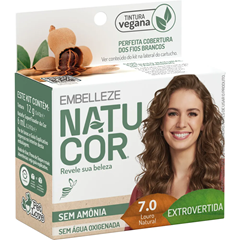Tintura Natucor Pequena 7.0 Louro Natural Embelleze