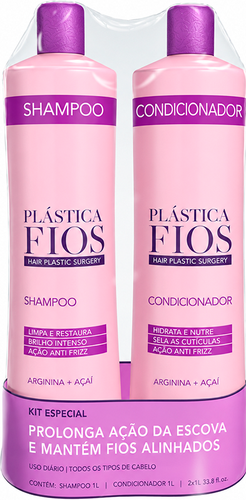 thumbnail image 2 of Plastica Dos Fios Hair Intense Nursing Kit – 1000ml (Arginine & Acai) Brazil 2 of 3