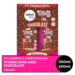 Kit Salon Line To Cachos (Shampoo+Condicionador) Chocolate Kids 200ml/300ml