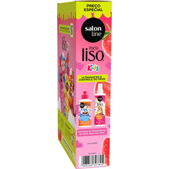 Kit Salon Line Meu Liso (Shampoo+Condicionador) Morango Kids 200ml/300ml