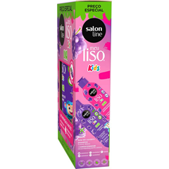 Kit Salon Line Meu Liso (Shampoo+Condicionador) Uva Kids 200ml/300ml