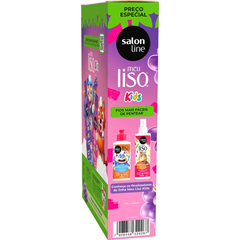 Kit Salon Line Meu Liso (Shampoo+Condicionador) Uva Kids 200ml/300ml