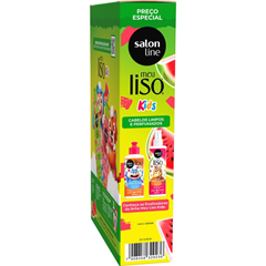 Kit Salon Line Meu Liso (Shampoo+Condicionador) Melancia Kids 200ml/300ml