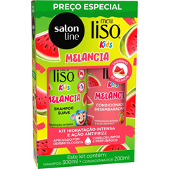 Kit Salon Line Meu Liso (Shampoo+Condicionador) Melancia Kids 200ml/300ml