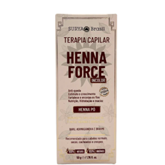 Henna Surya Pó Force Incolor Terapia Capilar 50g