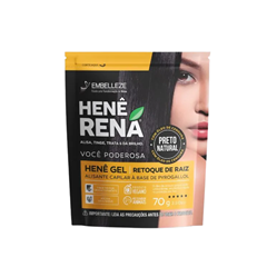Henê Rena Gel Preto Natural Pouch 70g Embelleze