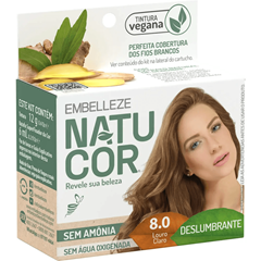 Tintura Natucor Pequena 8.0 Louro Claro Embelleze