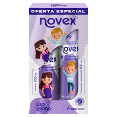 Kit Novex (Shampoo+Condicionador) Liso Lisinho 300ml Embelleze