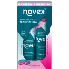 Kit Novex (Shampoo+Condicionador) Super Dose De Niacinamida 300ml Embelleze