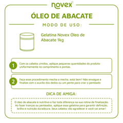 Gelatina Novex Óleo De Abacate 1kg Embelleze