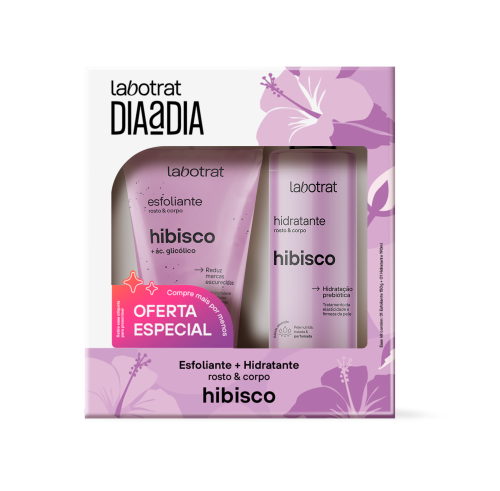 Kit Labotrat Hidratante 190ml + Esfoliante 150ml Dia Dia Hibisco | DCA ...