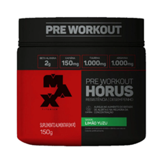 Pre Treino Max Titanium Horus Limão Yuzu 150g Supley