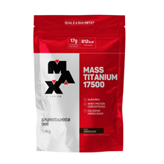 Hipercalorico Max Titanium Mass Chocolate Refil 1,4kg Supley