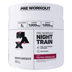 Pré Treino Max Titanium Night Train Frutas Vermelhas 300g Supley