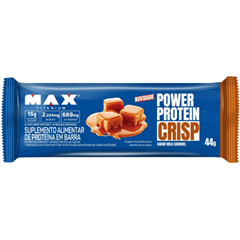 Barra De Proteina Max Titanium Power Crisp Milk Caramel 44g Supley