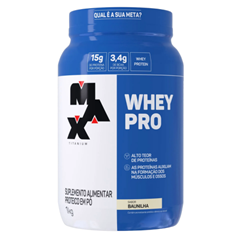 Whey Max Titanium Pro Baunilha 1kg Supley