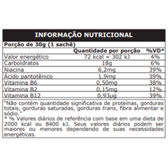 Energetico Em Gel Probiotica Supley  Carb Ul Black Laranja 10x30g