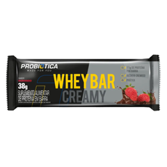Barra De Proteina Probiotica Supley Creamy Morango 12x38g