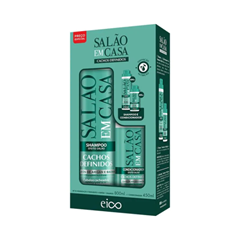 Kit Eico Pro ( Shampoo 800ml + Condicionador 450ml ) Salão Em Casa Cachos