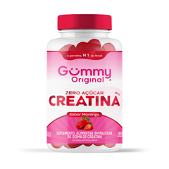 Creatina Gummy Sabor Morango Zero Açucar 90 Caps Gummmy