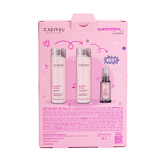 Kit Cadiveu Professional Quartzo Shine Shampoo 250ml + Condicionador 250ml + Sérum 65ml