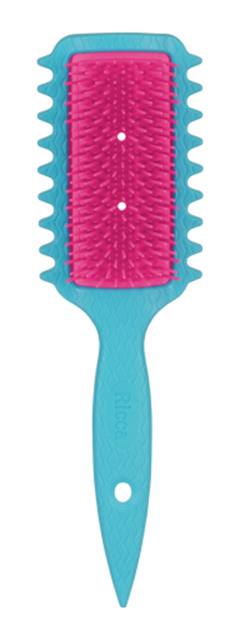 Escova Cabelo Ricca Flex Curl Azul Belliz