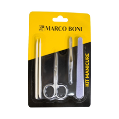 Kit Com 2 Palitos 1 Tesoura 1 Pinca 3 Lixas Marco Boni