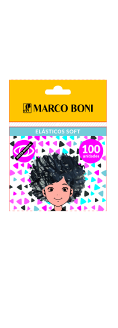 Elastico Marco Boni Soft Preto 100 Unidades