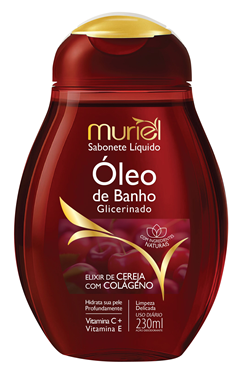 Sabonete Liquido Óleo De Banho Muriel Cereja Com Colageno 230ml