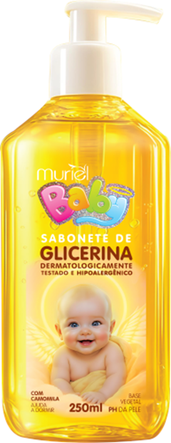 Sabonete Liquido Glicerinado Baby Muriel Camomila Com Valvula 250ml