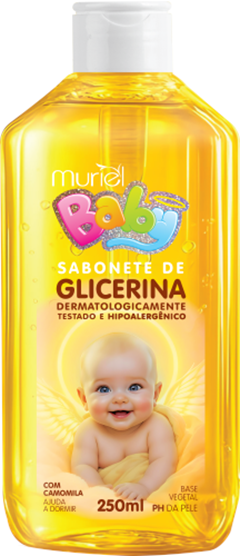 Sabonete Liquido Glicerinado Baby Muriel Camomila Sem Valvula 250ml