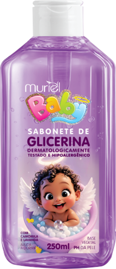 Sabonete Liquido Glicerinado Baby Muriel Lavanda Sem Valvula 250ml